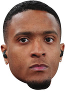 Ezri Konsa Face Mask 2026 – England Football Player Celebrity Card Face Mask – Celebrity Mask for Stag Do, Hen Night, Fancy Dress & Costume Parties – Funny Adult Card Mask