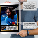 Eberechi Eze Signed Autographed Portrait Poster Print – Crystal Palace F.C. Football Memorabilia Wall Art – Gift for Fans & Collectors