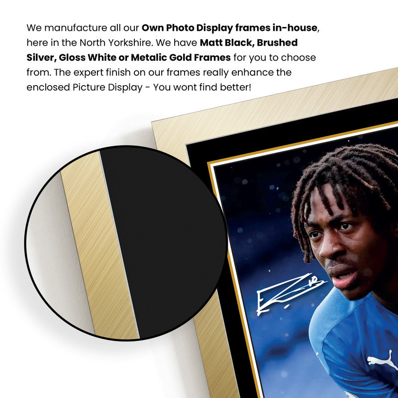 Eberechi Eze Signed Autographed Portrait Poster Print – Crystal Palace F.C. Football Memorabilia Wall Art – Gift for Fans & Collectors