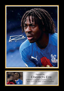 Eberechi Eze Signed Autographed Portrait Poster Print – Crystal Palace F.C. Football Memorabilia Wall Art – Gift for Fans & Collectors