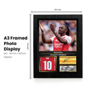 Eberechi Eze Printed Signed Poster – Arsenal FC & England Midfielder Tribute Wall Art with Jersey & Bio Plaque –  Premier League Football Memorabilia for Fans & Collectors