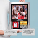 Eberechi Eze Printed Signed Poster – Arsenal FC & England Midfielder Tribute Wall Art with Jersey & Bio Plaque –  Premier League Football Memorabilia for Fans & Collectors