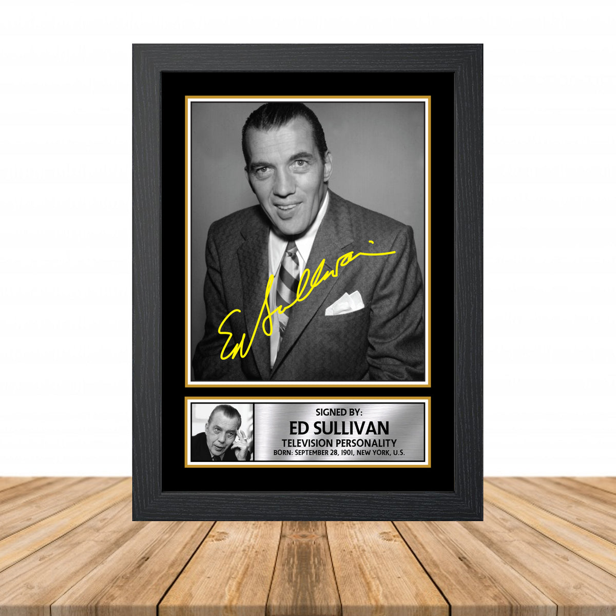 Ed Sullivan M839 Television Printed Signature Poster Print Gift