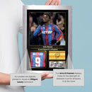 Eddie Nketiah Printed Signed Poster – Arsenal FC & England Striker Tribute Wall Art with Jersey & Bio Plaque – Premier League Football Memorabilia for Fans & Collectors