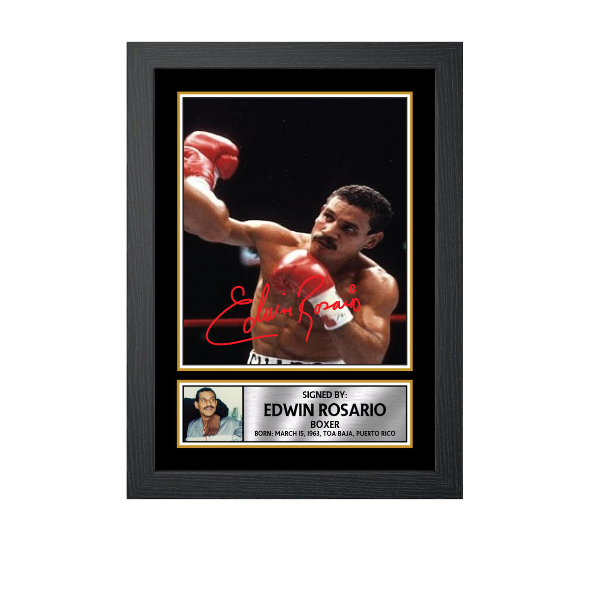 Edwin Rosario M685 Boxing Printed Signature Poster Print Gift