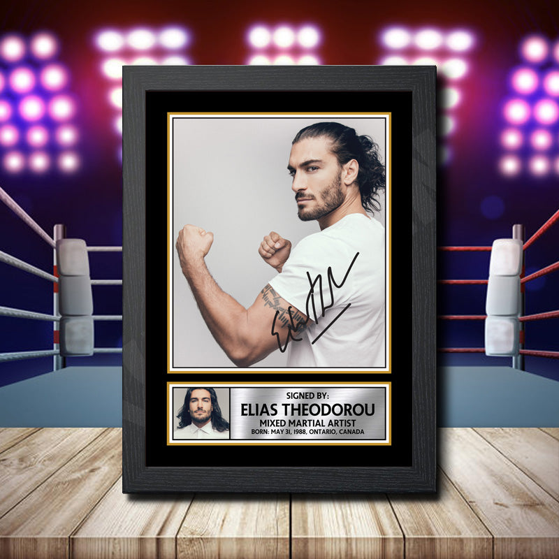 Elias Theodorou 2 Printed Signature Ufc Star Poster Print Framed Wall Art Gift – Elias Theodorou 2 Printed Signature Ufc Star Poster Print