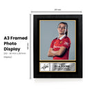 Ella Toone Signed Poster Print – Manchester United Women’s Football Tribute Wall Art with Signature & Player Bio – England Midfielder Memorabilia for Fans & Collector