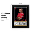 Ella Toone Signed Poster Print – Manchester United Women’s Football Tribute Wall Art with Signature & Player Details – England Midfielder Memorabilia for Collectors