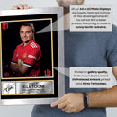 Ella Toone Signed Poster Print – Manchester United Women’s Football Tribute Wall Art with Signature & Player Details – England Midfielder Memorabilia for Collectors