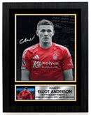 Elliot Anderson Nottingham Forest F.C. Poster Print – Signed Autograph Style Football Wall Art   – Framed or Unframed – Gift for Fans