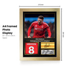 Elliot Anderson Printed Signed Poster – Nottingham Forest & England Midfielder Tribute Wall Art with Jersey & Bio Plaque – Premier League Football Memorabilia for Fans & Collectors