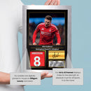 Elliot Anderson Printed Signed Poster – Nottingham Forest & England Midfielder Tribute Wall Art with Jersey & Bio Plaque – Premier League Football Memorabilia for Fans & Collectors