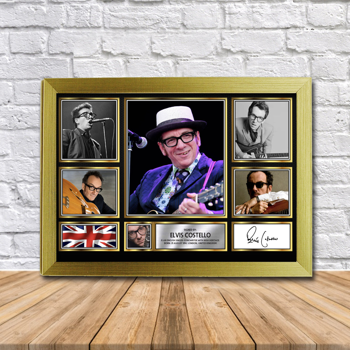 Elvis Costello_2 Music Gift Framed Printed Signature Star Poster Print Wall Art Gift – Elvis Costello_2 Music Gift Framed Printed Signature Star Poster Print Wall Art