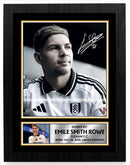 Emile Smith Rowe Fulham F.C. Poster Print – Signed Autograph Style Football Wall Art   – Framed or Unframed – Gift for Fans