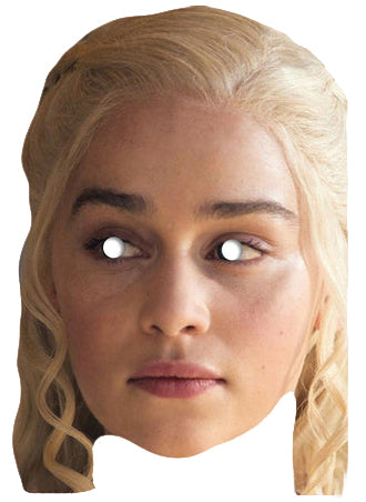 Emilia Clarke - Daenerys Targaryen 2 - Game of Thrones Celebrity Face Mask Fancy Dress Cardboard Costume Mask
