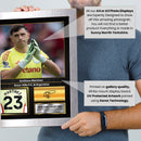 Emiliano Martínez Printed Signed Poster – Aston Villa FC & Argentina Goalkeeper Tribute Wall Art with Jersey & Bio Plaque – Premier League Football Memorabilia for Fans & Collectors