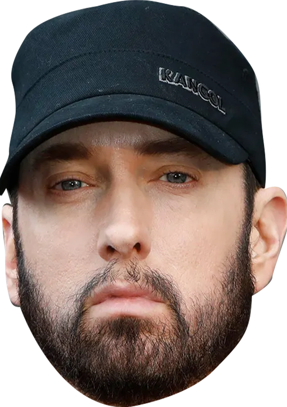 Eminem Celebrity Face Mask Fancy Dress - High-Quality Cardboard Masks for Any Occasion