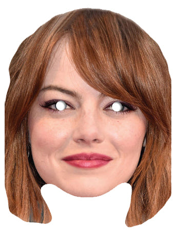 Emma Stone Celebrity Face Mask Fancy Dress Cardboard Costume Mask