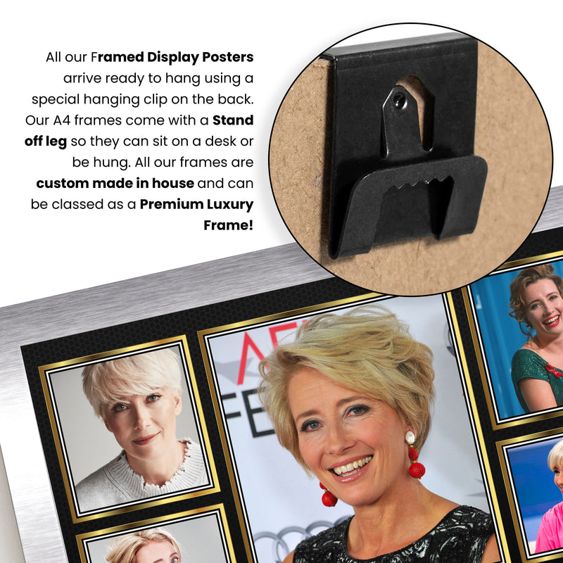 Emma Thompson Actors Framed Autographed Print - Limited Edition Autograph Fan Gift – Collectible Memorabilia Merchandise