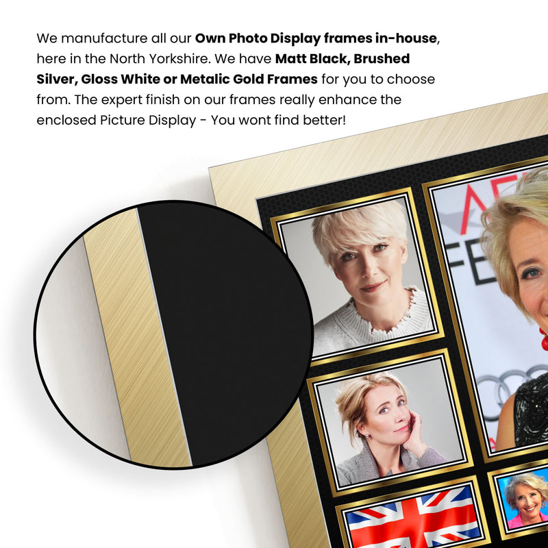 Emma Thompson Actors Framed Autographed Print - Limited Edition Autograph Fan Gift – Collectible Memorabilia Merchandise