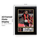 Enes Ünal A.F.C. Bournemouth Poster Print – Signed Autograph Style Football Wall Art   – Framed or Unframed – Gift for Fans