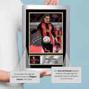 Enes Ünal A.F.C. Bournemouth Poster Print – Signed Autograph Style Football Wall Art   – Framed or Unframed – Gift for Fans
