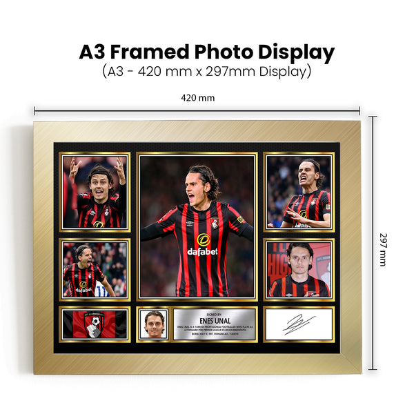 Enes Unal Printed Signature Football Poster Print