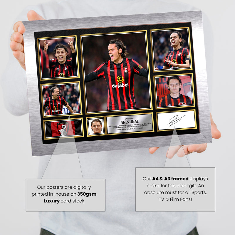 Enes Unal Limited Edition Signed Football Poster Print