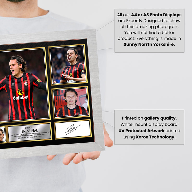 Enes Unal Limited Edition Signed Football Poster Print