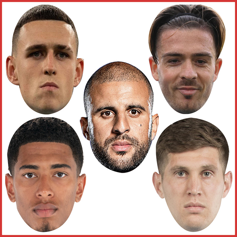 England Euros 2024 Party Mask Pack 4