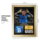 Enzo Fernández Printed Signed Poster – Chelsea FC & Argentina Midfielder Tribute Wall Art with Jersey & Bio Plaque –  Premier League Football Memorabilia for Fans & Collectors