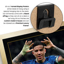 Enzo Fernández Printed Signed Poster – Chelsea FC & Argentina Midfielder Tribute Wall Art with Jersey & Bio Plaque –  Premier League Football Memorabilia for Fans & Collectors