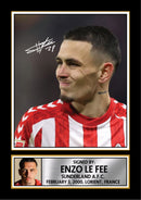 Enzo Le Fee Signed Framed Photo – Sunderland A.F.C. Memorabilia – Football Gift for Fans & Sports Enthusiasts