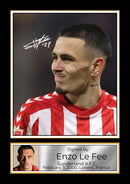 Enzo Le Fee Signed Framed Photo – Sunderland A.F.C. Memorabilia – Football Gift for Fans & Sports Enthusiasts