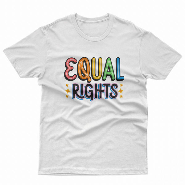 Equal Rights equal rights t-shirt on a white tee