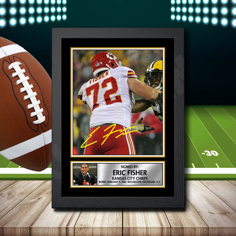 Eric Fisher – Printed Signature NFL Star Print – Eric Fisher