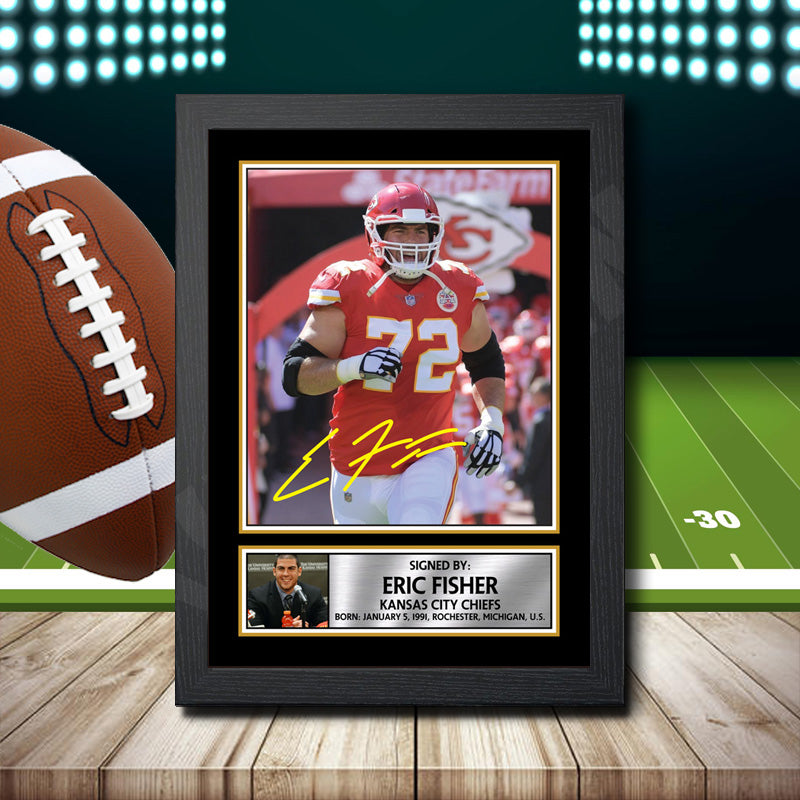 Eric Fisher 2 – Printed Signature NFL Star Print – Eric Fisher 2