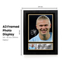 Erling Haaland Signed Autographed Portrait Poster Print – Manchester City F.C. & Norway National Team – Authentic Football Memorabilia