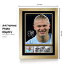 Erling Haaland Signed Autographed Portrait Poster Print – Manchester City F.C. & Norway National Team – Authentic Football Memorabilia