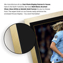 Erling Haaland Printed Signed Poster – Manchester City FC & Norway Striker Tribute Wall Art with Jersey & Bio Plaque – Premier League Football Memorabilia for Fans & Collectors