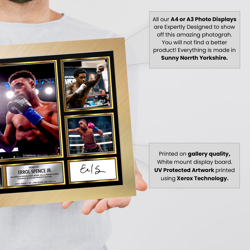 Errol Spence Jr. top boxer Autographed Print Landscape