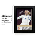 Esme Morgan Signed Football Poster Print – England Lioness & Washington Spirit Hero  – Framed or Unframed – Gift for Women’s Football Fans