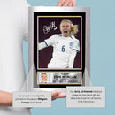 Esme Morgan Signed Football Poster Print – England Lioness & Washington Spirit Hero  – Framed or Unframed – Gift for Women’s Football Fans