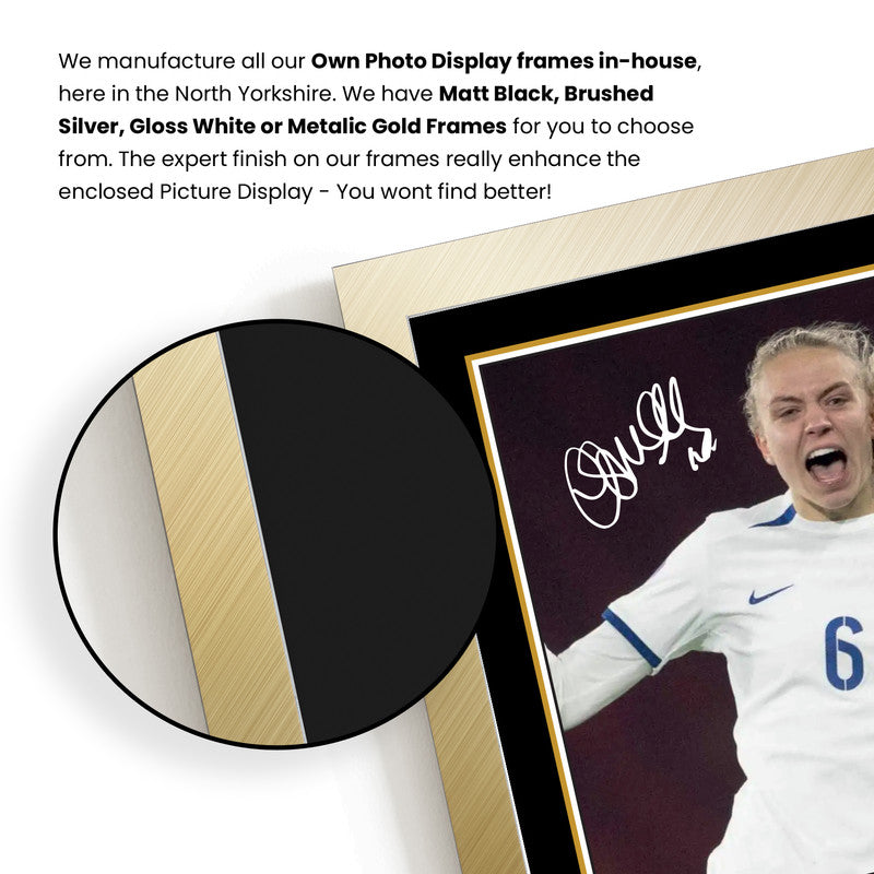 Esme Morgan Signed Football Poster Print – England Lioness & Washington Spirit Hero  – Framed or Unframed – Gift for Women’s Football Fans