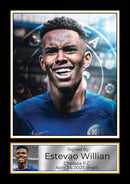 Estevao Willian Signed Poster Print – Chelsea F.C. Memorabilia – Gift for Football Fans & Sports Enthusiasts