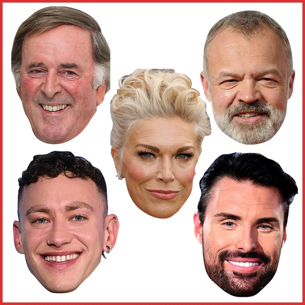 Eurovision 2024 Mask Pack 1 Celebrity Face Mask Fancy Dress Cardboard Costume Mask