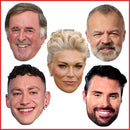 Eurovision 2024 Mask Pack 1 Celebrity Face Mask Fancy Dress Cardboard Costume Mask