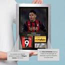 Evanilson Signed Football Memorabilia – Framed Autograph Display with AFC Bournemouth & Brazil Tribute – Collector’s Gift for Fans