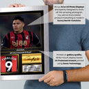Evanilson Signed Football Memorabilia – Framed Autograph Display with AFC Bournemouth & Brazil Tribute – Collector’s Gift for Fans