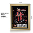 Evanilson A.F.C. Bournemouth Poster Print – Signed Autograph Style Football Wall Art   – Framed or Unframed – Gift for Fans